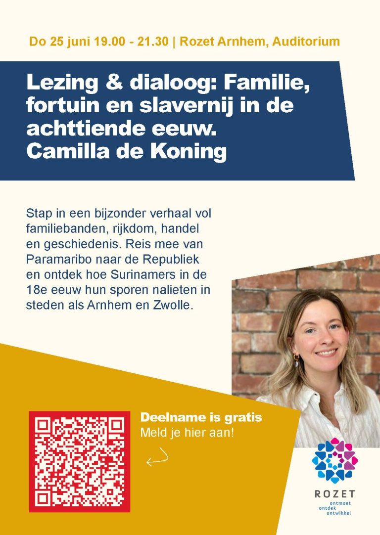 25 juni: Lezing Camilla de Koning - Familie, fortuin en slavernij in de achttiende eeuw